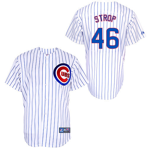 Pedro Strop #46 Youth Baseball Jersey-Chicago Cubs Authentic Home White Cool Base MLB Jersey